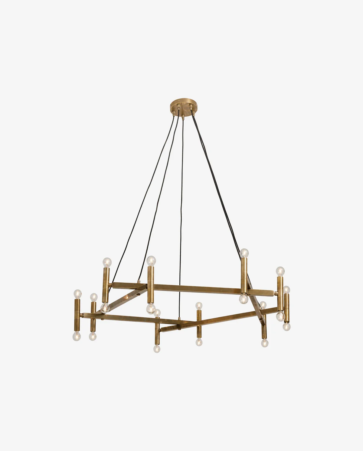 Chandelier  Lampkrona i mässing 20 Ljuspunkter