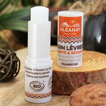 Oléanat Läppbalsam Shea & Sesam Hallon