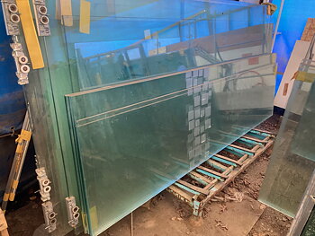 Glaspartier / Lamellglas 12, 38mm (411x255cm)