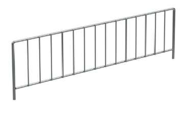 Trådavdelare och front för plåthyllor - Zink - 5