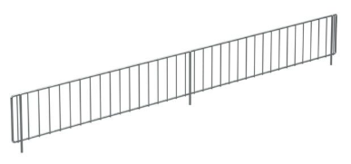 Trådavdelare och front för plåthyllor - Zink - 2