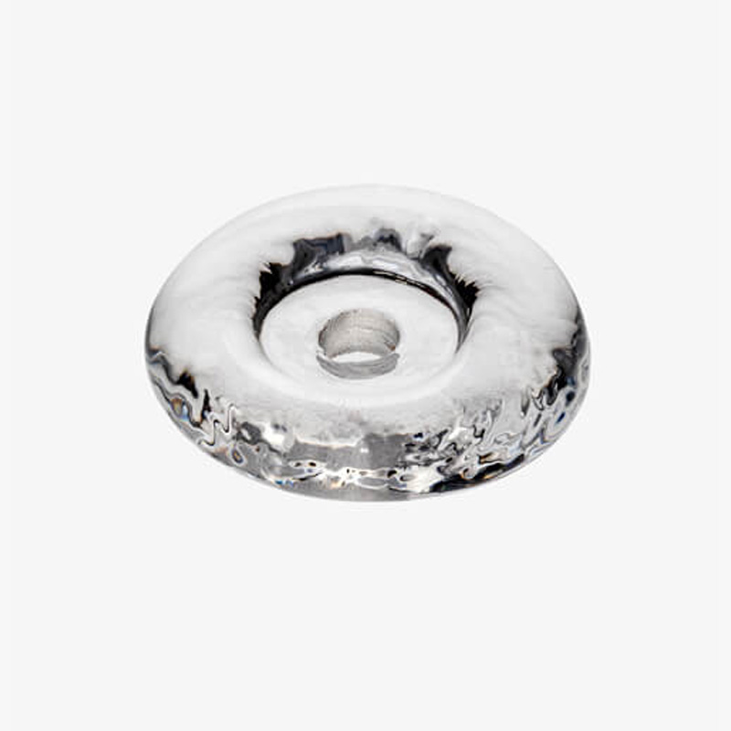 Medaljongglass klart D60 T12