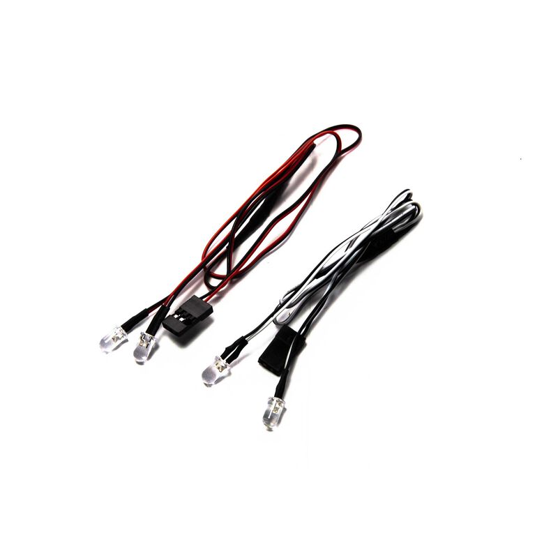 AXIAL LED Light Set, White/Red: SCX10 III