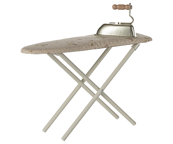 Iron and ironing board Miniature Off white