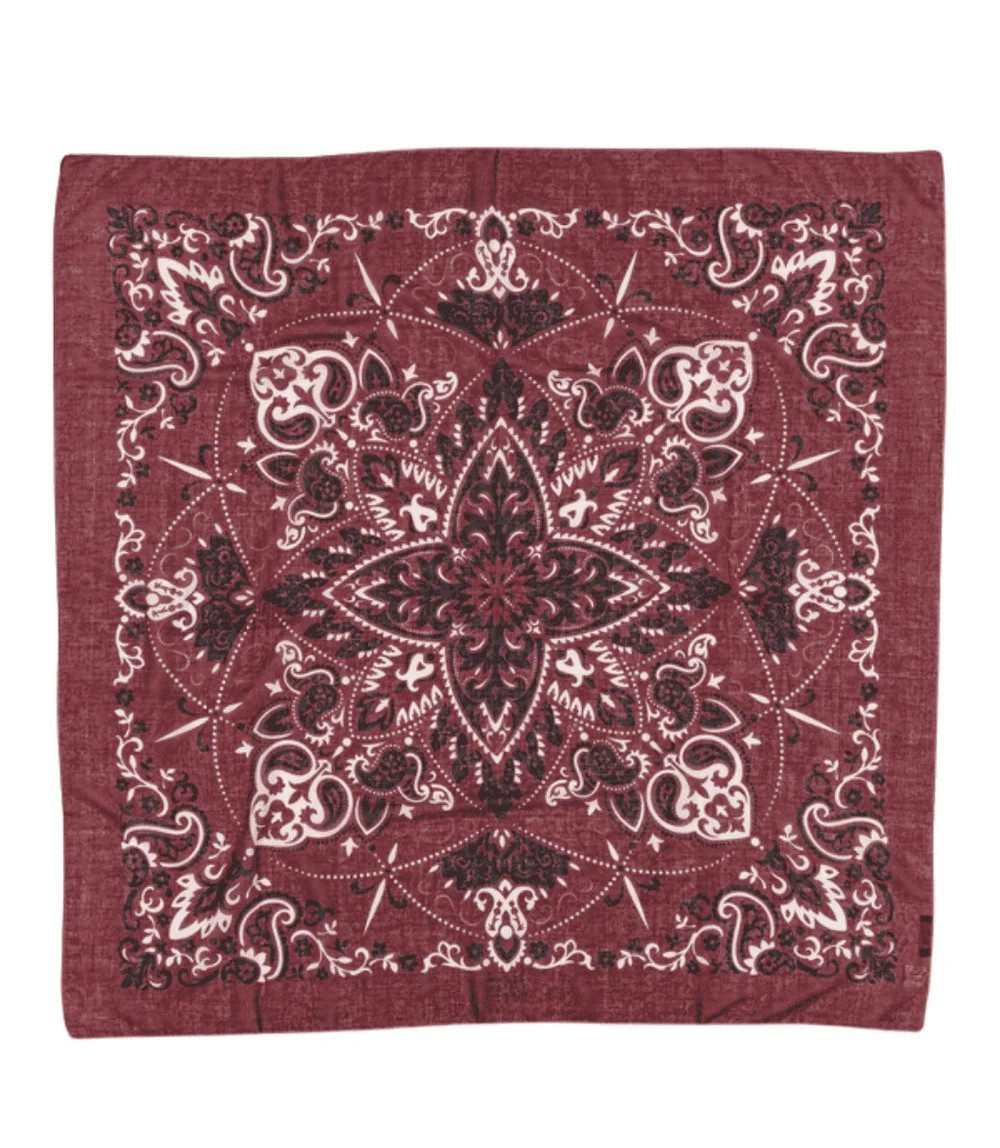 bandana  cotton scarf bordeux