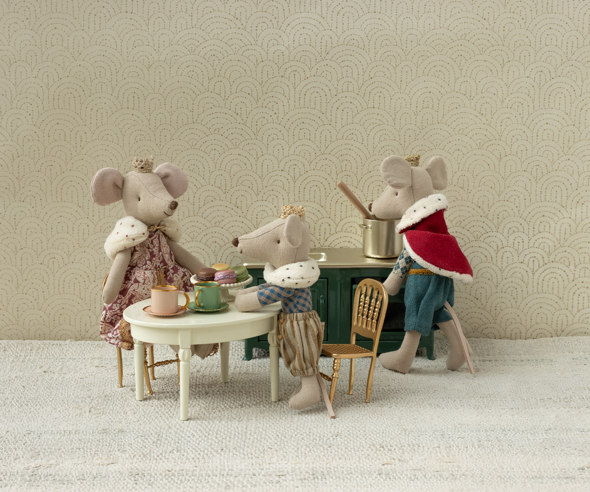 Vintage dining table Mouse Off white - 2