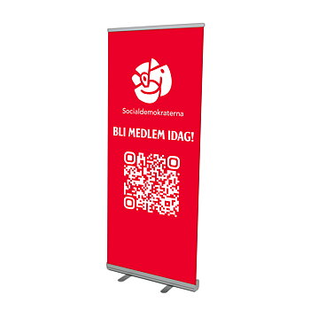 Rollup QR-kod - 85x200 cm