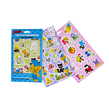 Bamse, Stickers set med 100 stickers