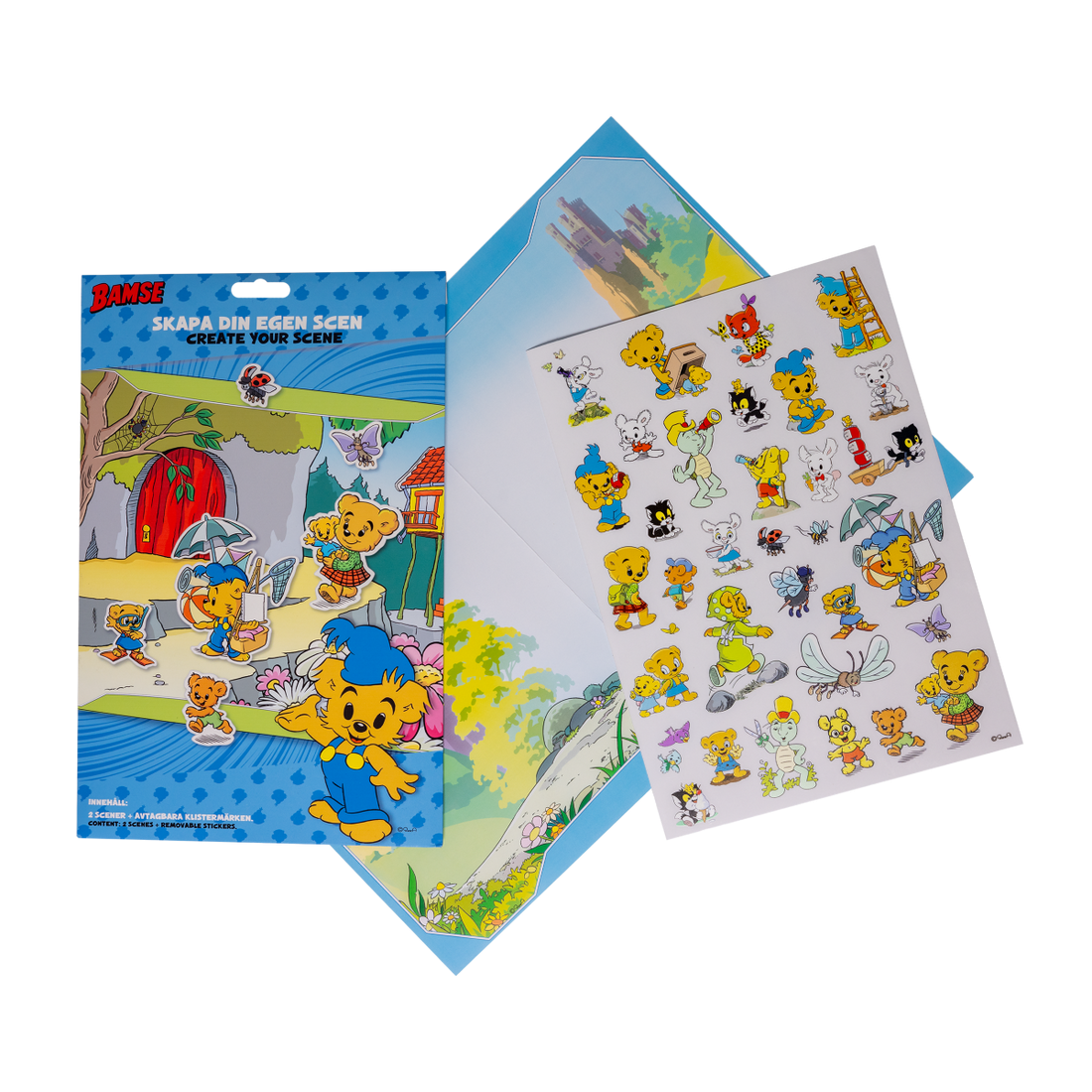 Bamse Stickers set Create your Scene - 2