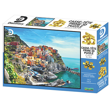 Prime 3D Pussel Cinque Terre, Italien 500 Bitar