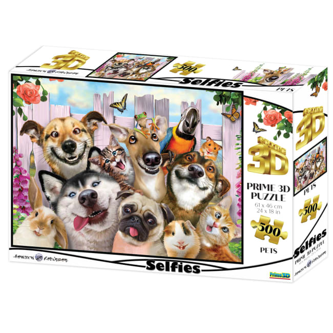Prime 3D Pussel Howard Robinson Pet Selfie, 500 Bitar