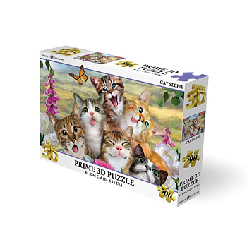 Prime 3D Pussel Cat Selfie, 300 Bitar