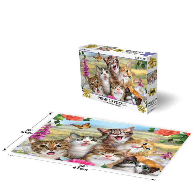Prime 3D Pussel Cat Selfie, 300 Bitar - 2