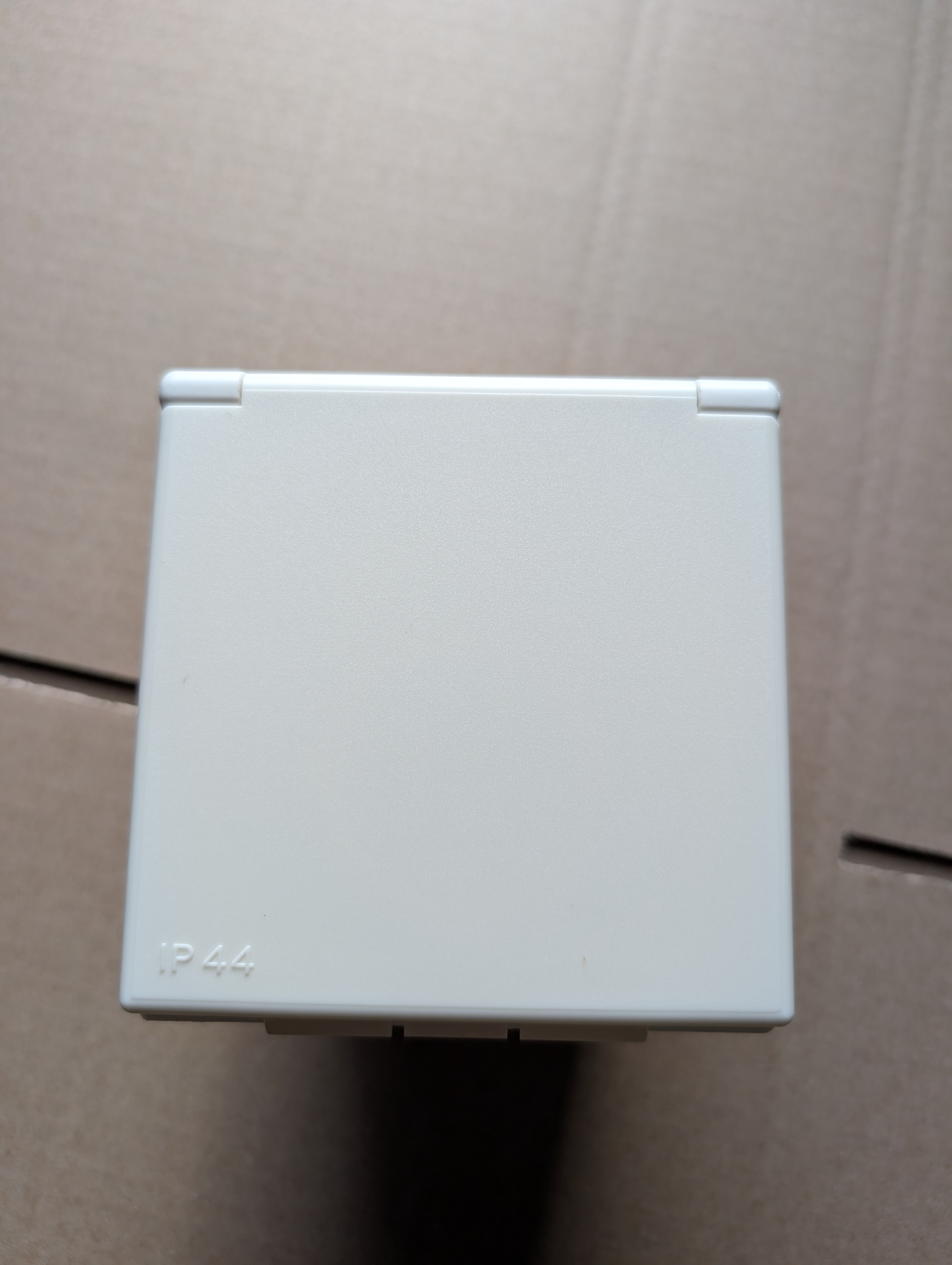 Electricity socket 230V cream white