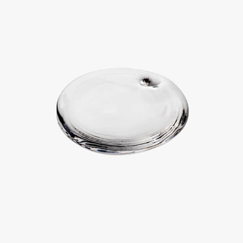 Medallion without print Glass Clear D80 T10