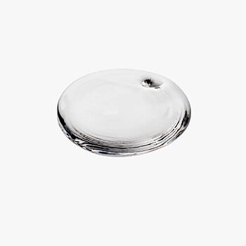 Medallion without print Glass Clear D80 T10