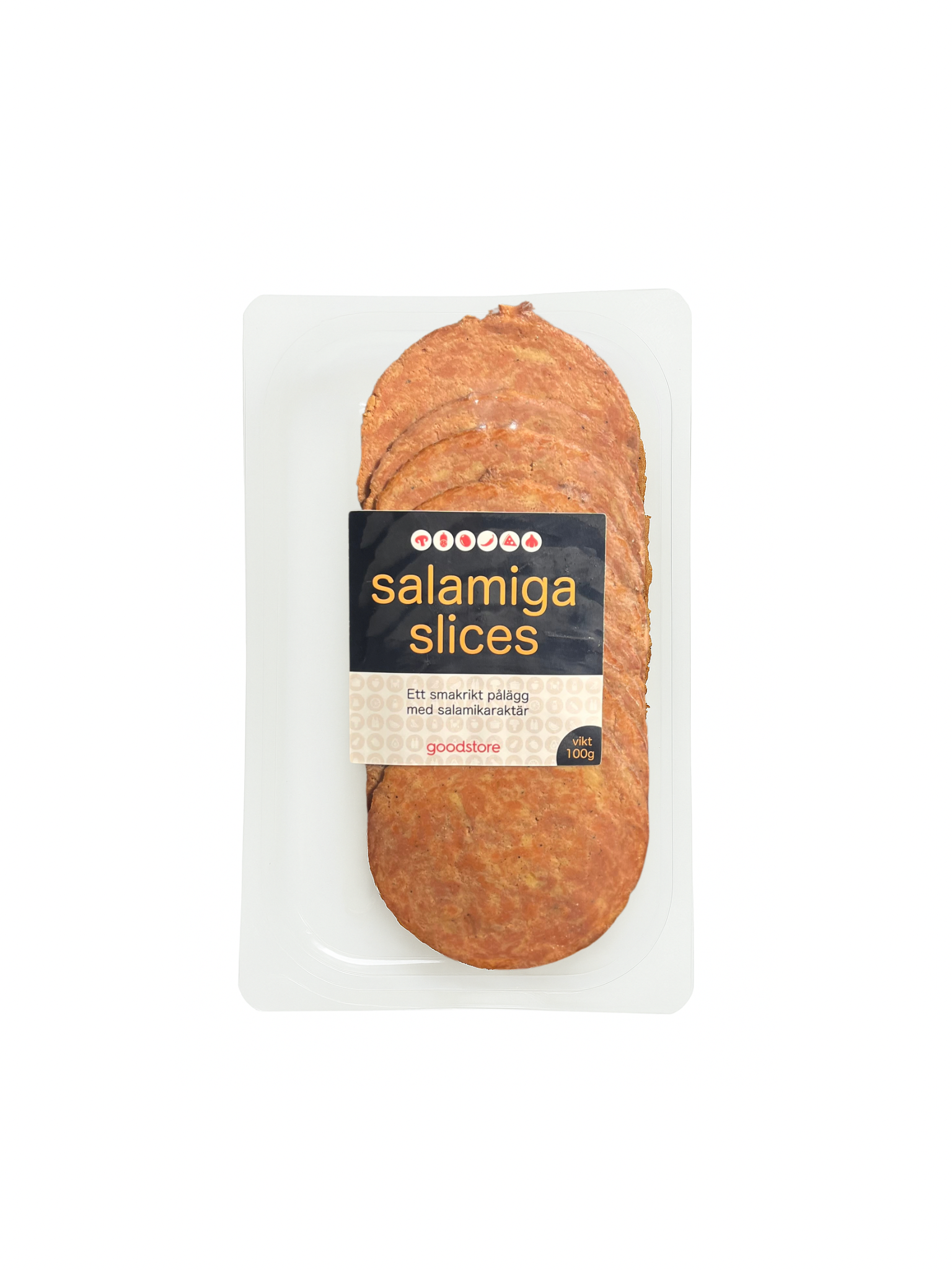 veganskt pålägg salami 100g goodstore