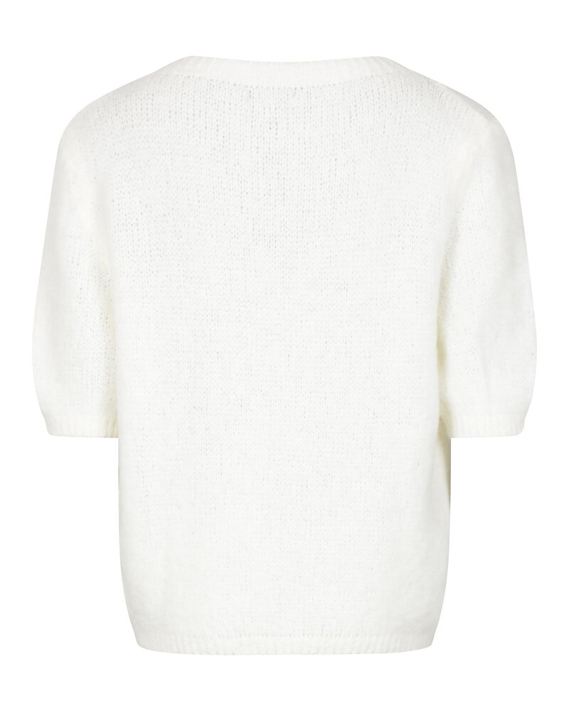 Jumper onesize mohairblandning kort ärm offwhite