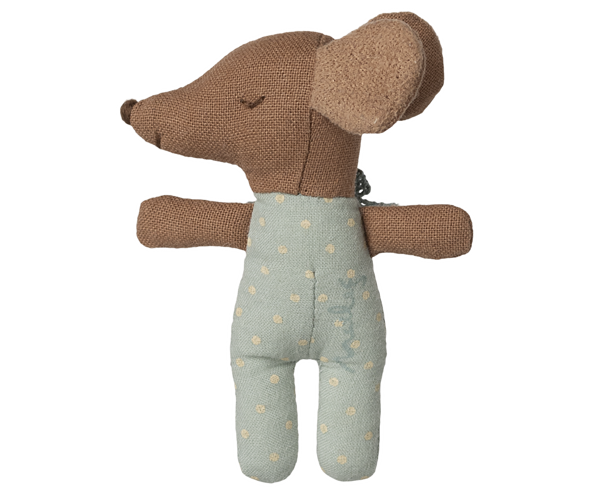 Sleepy wakey baby mouse in matchbox Blue - 3
