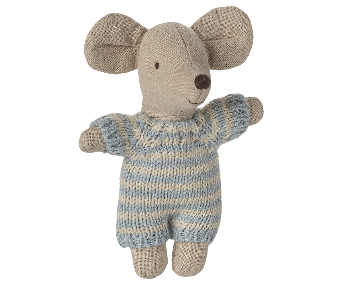 Baby mouse in carry cot Blue - 4