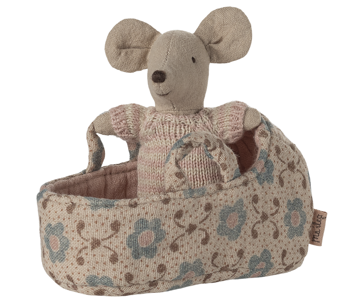 Baby mouse in carry cot Rose - 2