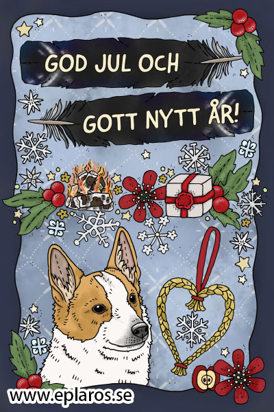 Vykort 10x15 cm Julkort Norrbottenspets