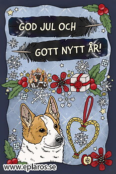 Vykort 10x15 cm Julkort Norrbottenspets