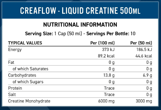 Creaflow Liquid Creatine - 500ml - 4