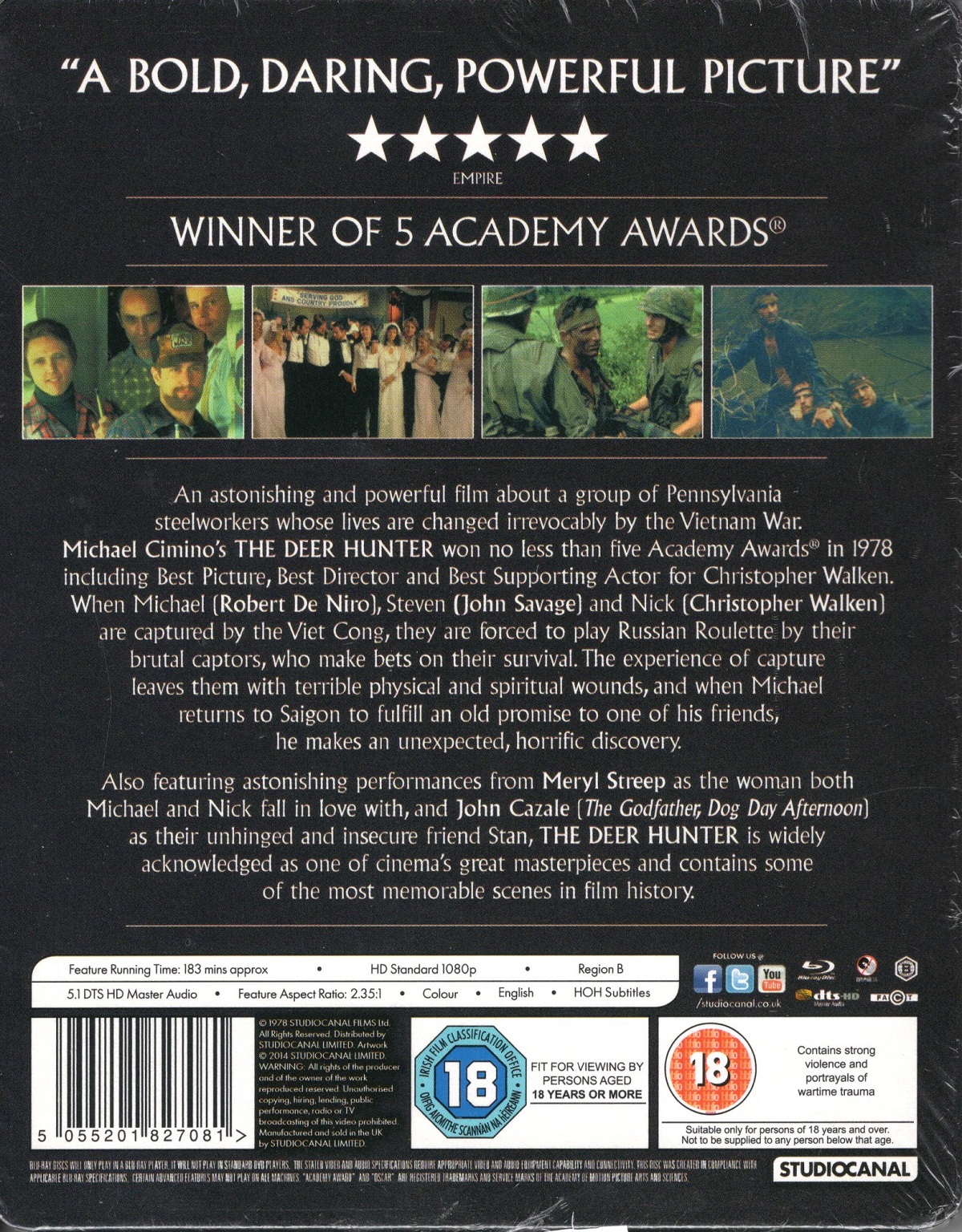The Deer Hunter (Limited Edition Steelbook) (ej svensk text) (Blu-ray) - 2