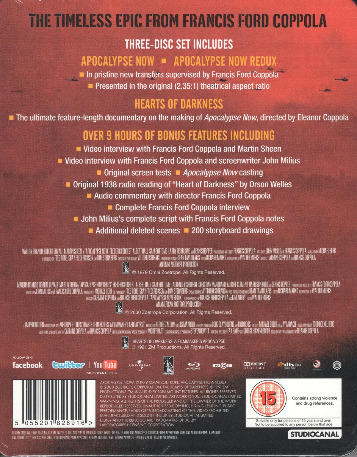 Apocalypse Now (Limited Edition Steelbook) (ej svensk text) (Blu-ray) - 2