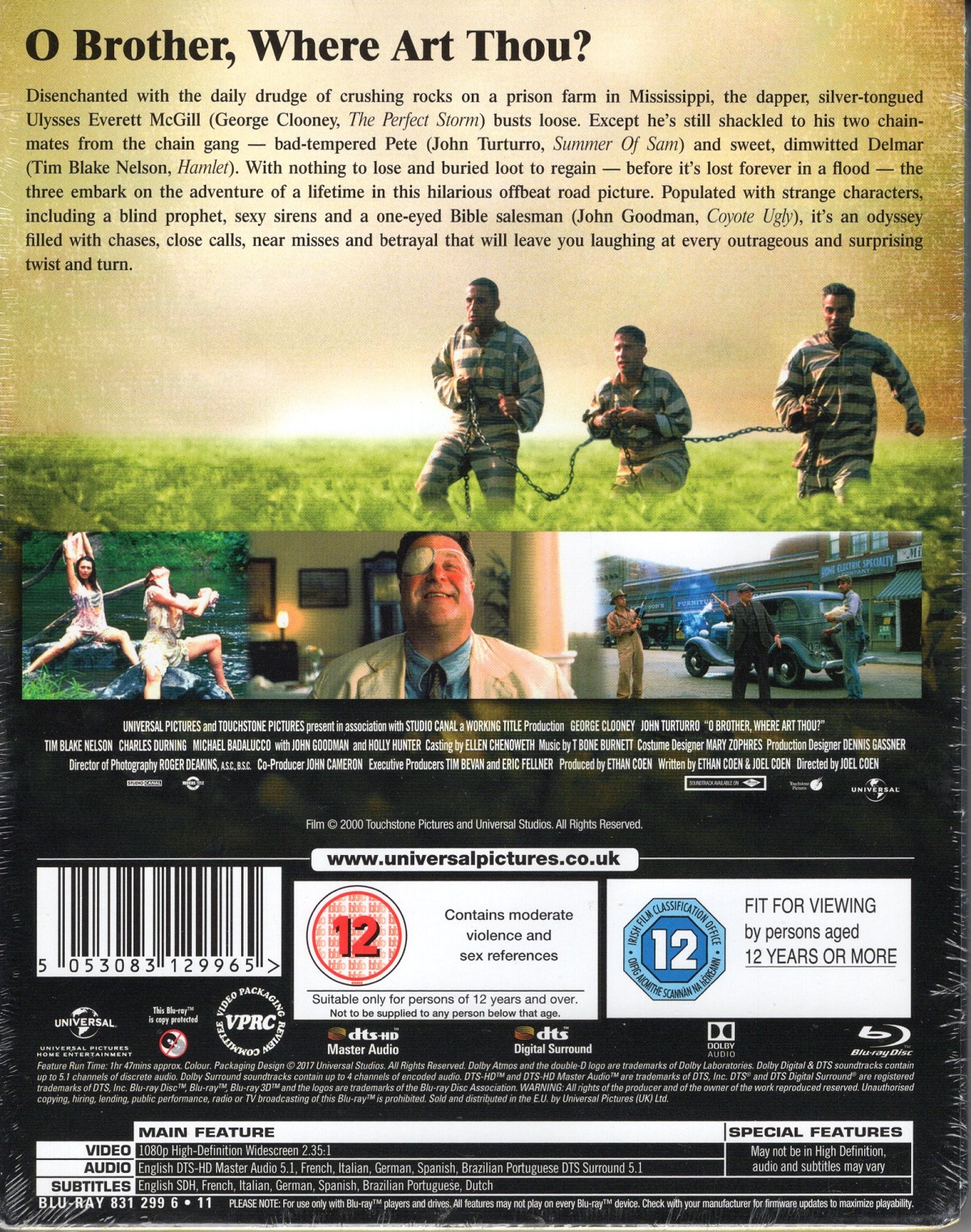 O Brother, Where Art Thou? (Limited Edition Steelbook) (ej svensk text) (Blu-ray) - 2