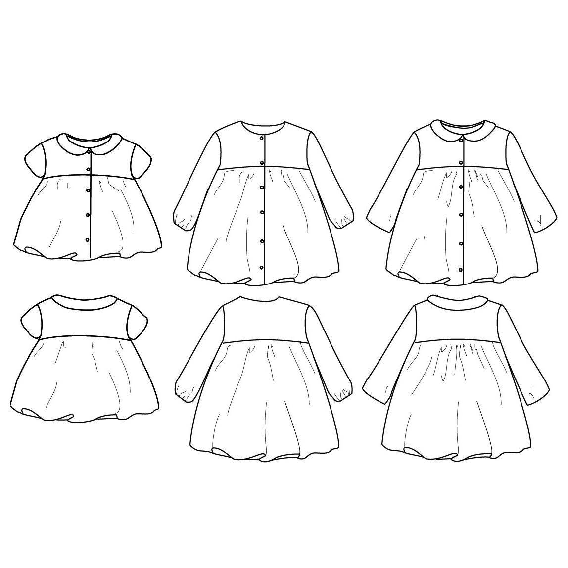 STOCKHOLM BLOUSE/DRESS - 68-104 - 2