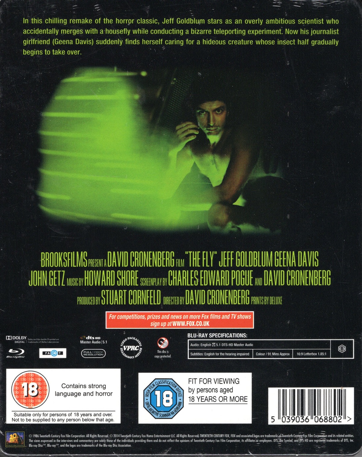 The Fly (Limited Edition Steelbook) (ej svensk text) (Blu-ray) - 2