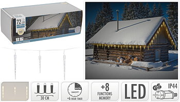 Istappsslinga 72 LED - Varmvit