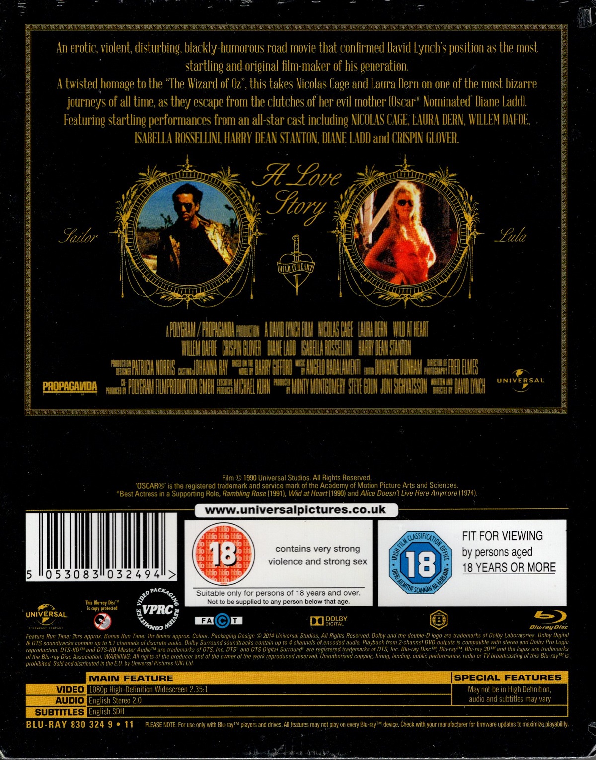 Wild At Heart (Limited Edition Steelbook) (ej svensk text) (Blu-ray) - 2