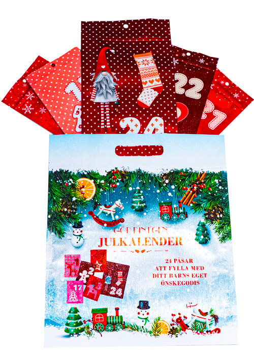 Julkalender-påse inkl små påsar 24st