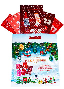 Julkalender-påse inkl små påsar 24st