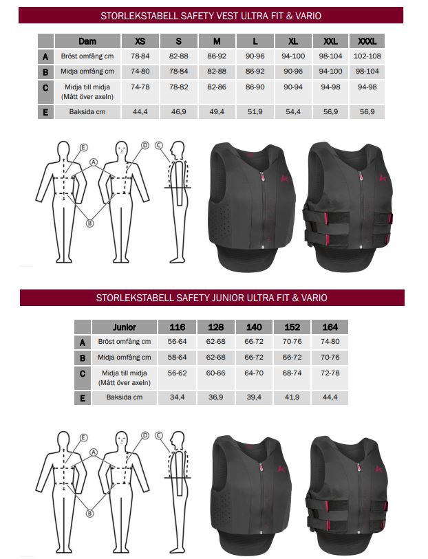 Komperdell Ultra Fit Junior Safety Vest - Black - Freedom of Movement