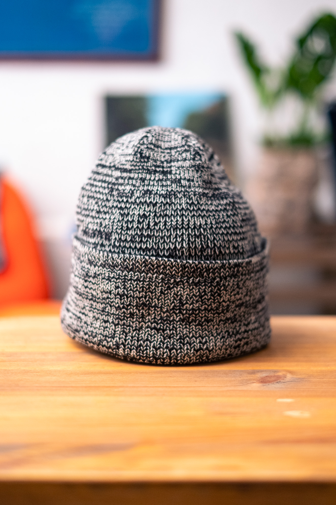 Dehen 1920 - Wool Knit Watch Cap Black/Natural - 2