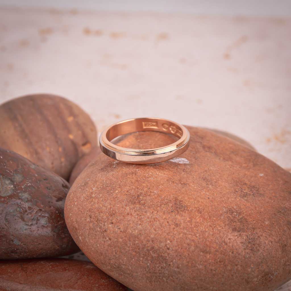 2-farvet ring, Vintage - 4