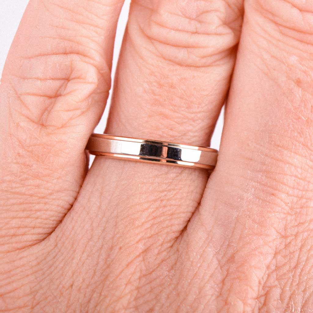 2-farvet ring, Vintage - 2