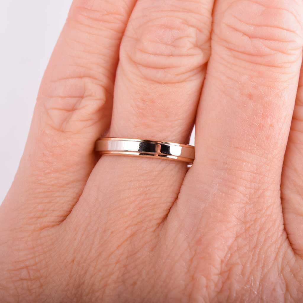 2-farvet ring, Vintage - 3
