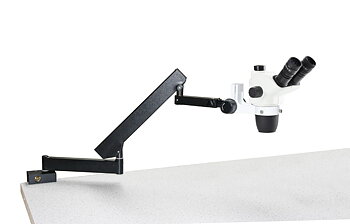 Euromex NexiusZoom NZ.1903-A trinokulär stereolupp 6,7–45×, ledat armstativ med bordsklämma