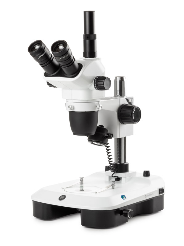 Euromex NexiusZoom NZ.1903-M trinokulär stereolupp 6,7–45×, spegelstativ, LED