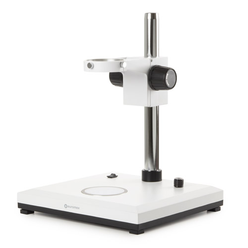 Euromex NZ.9005 pelarstativ med justerbar genomfallande 3 W LED-belysning för 76 mm stereohuvuden