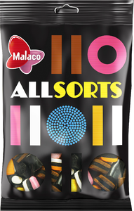 Malaco Lakritskonfekt Allsorts 400g 15st