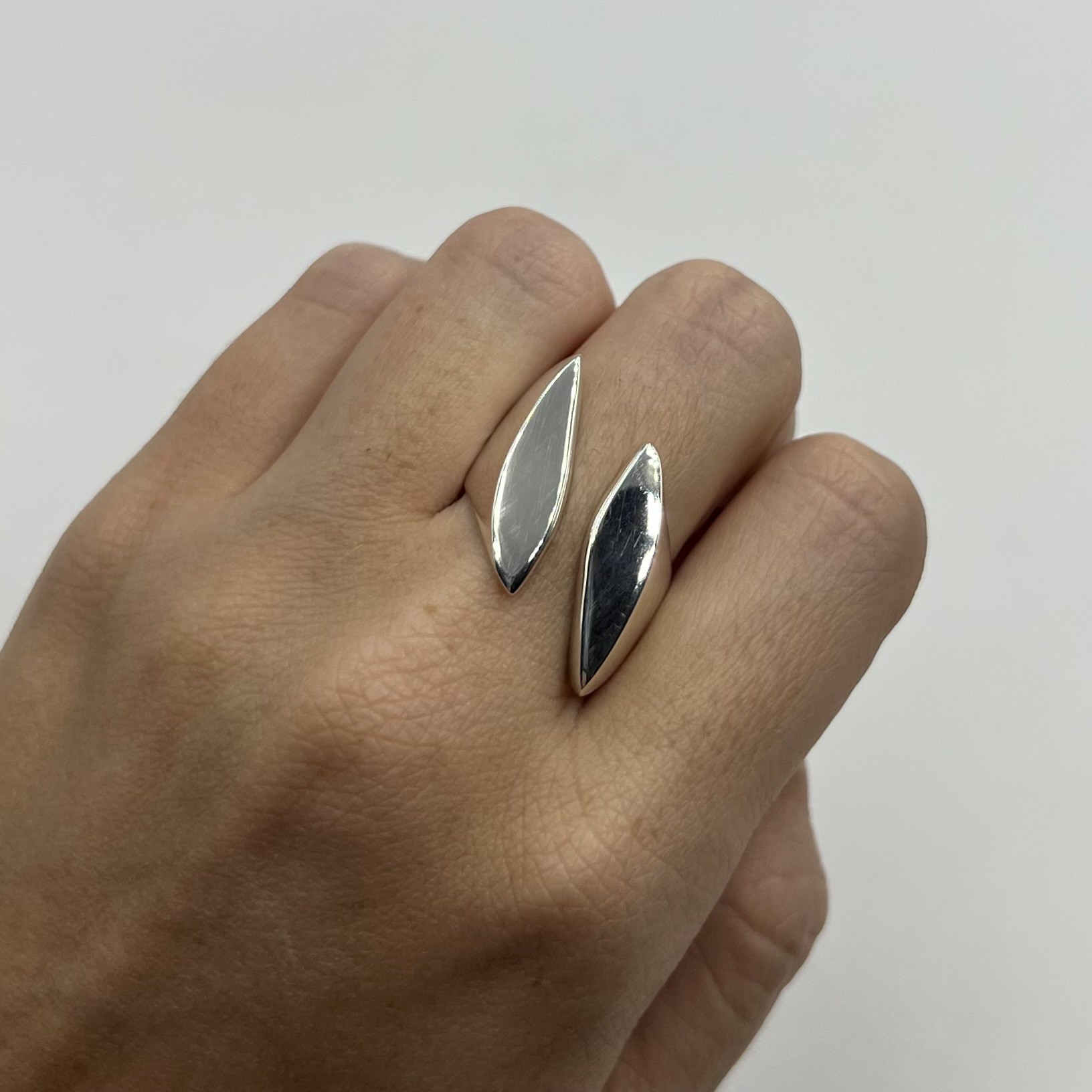 Ring Exign öppen handgjord silver 