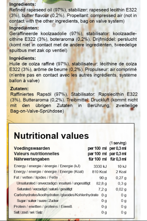 Rabeko Zero Cooking Spray - 200 ml - 3