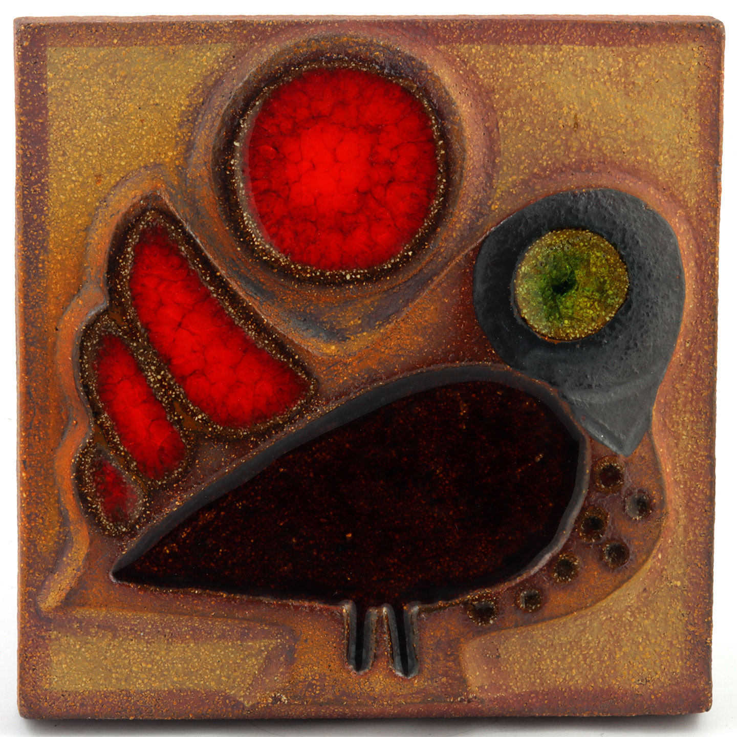 スーホルム ノオミ・バックハウゼン カップルの陶板 34cm 1970年代