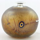 Bertil Vallien (Tornado 1983) Swelling Vase with Iridescent Surface 10 cm #48279